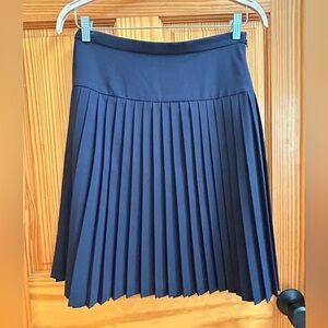 Tommy Hilfiger Navy Pleated Skater Skirt